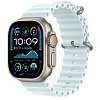 Apple Watch Ultra 2 49mm Natural Titanium Case Ice Blue Ocean Band, Для других стран AWU2-70